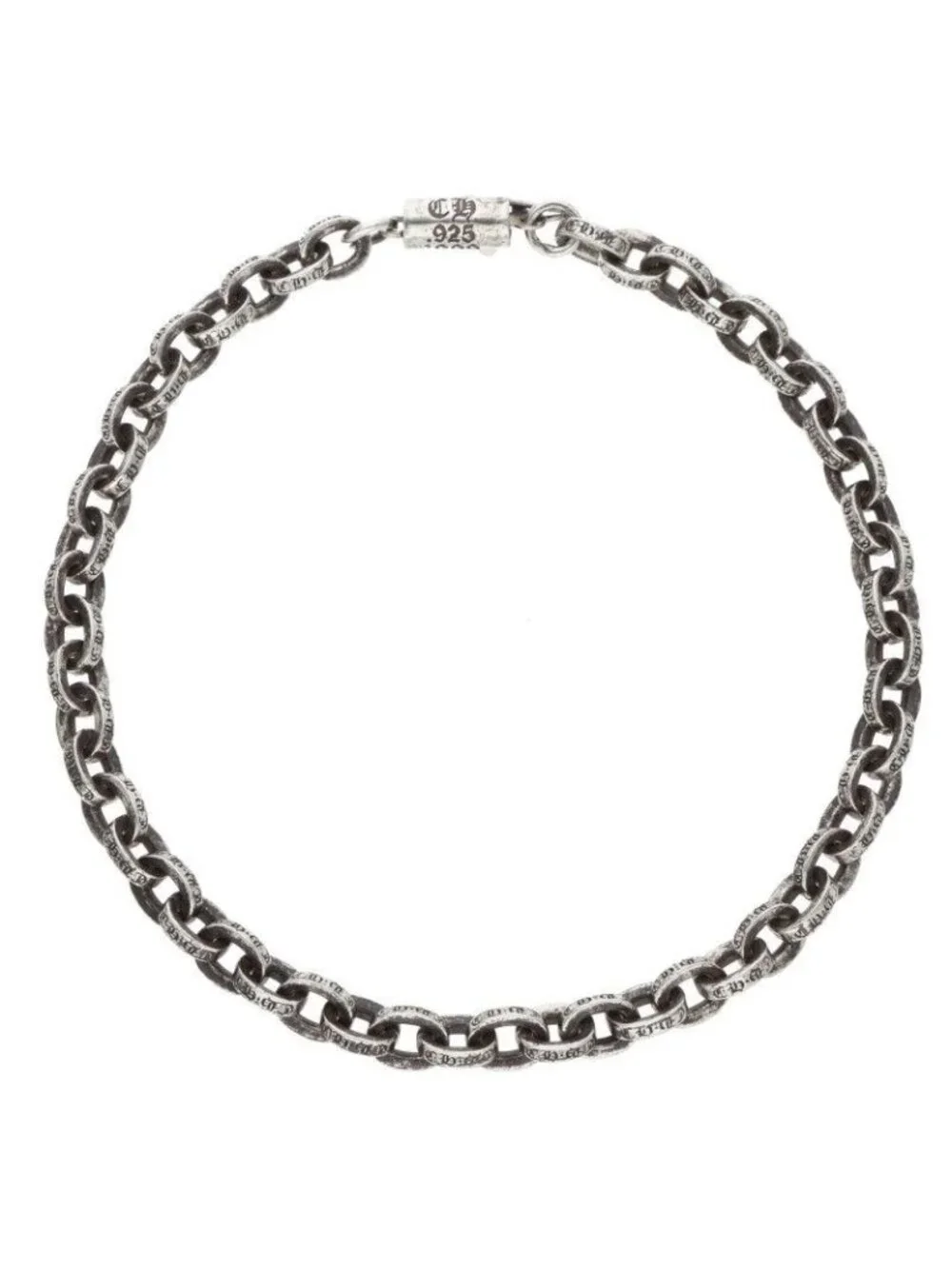 Chrome Hearts Paper Chain Silver Bracelet